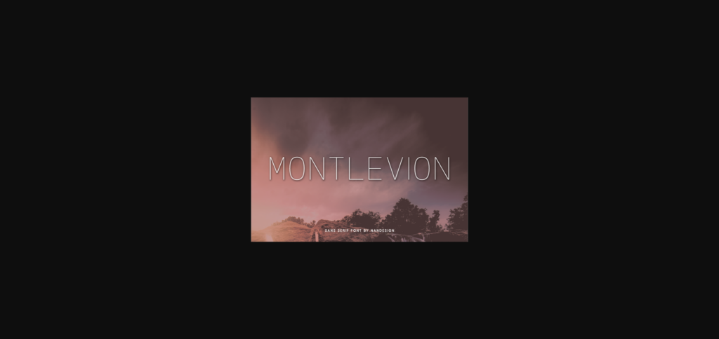 Montlevion Font Poster 1