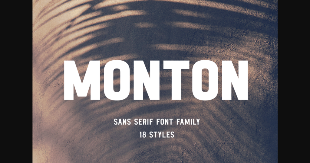 Monton Font Poster 3