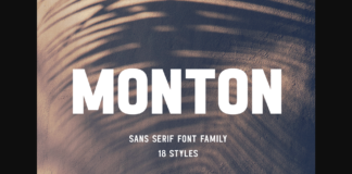 Monton Font Poster 1