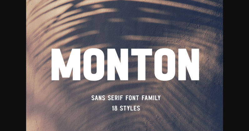 Monton Font Poster 1