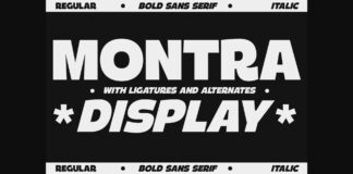 Montra Font Poster 1