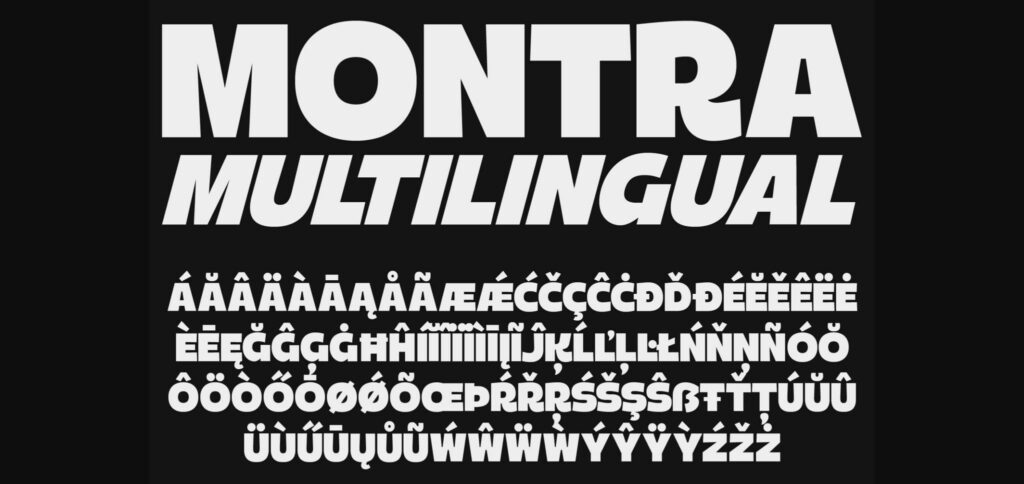Montra Font Poster 11