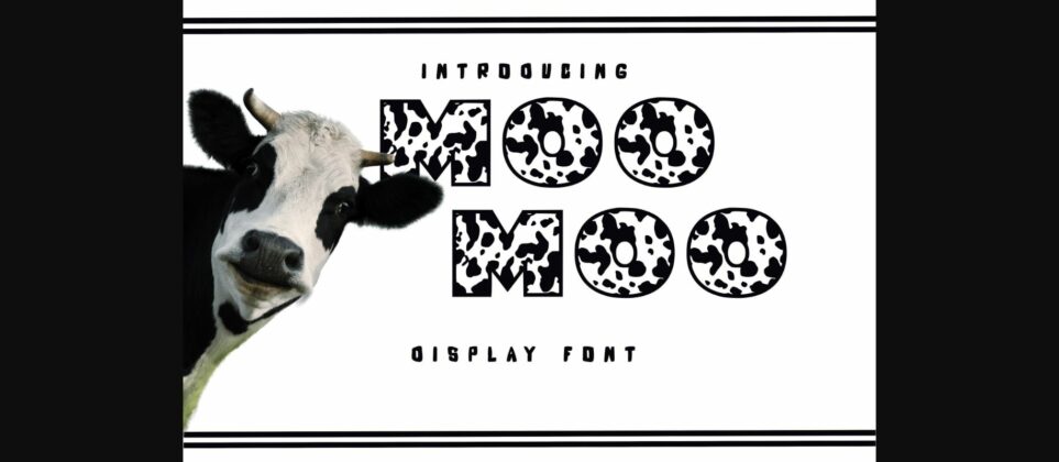 Moo Moo Font Poster 3