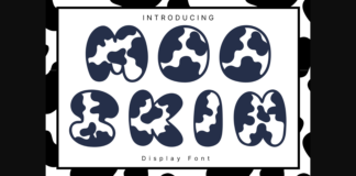 Moo Skin Font Poster 1