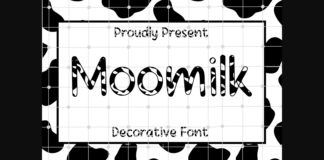 Moomilk Font Poster 1