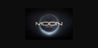 Moon Font Poster 1