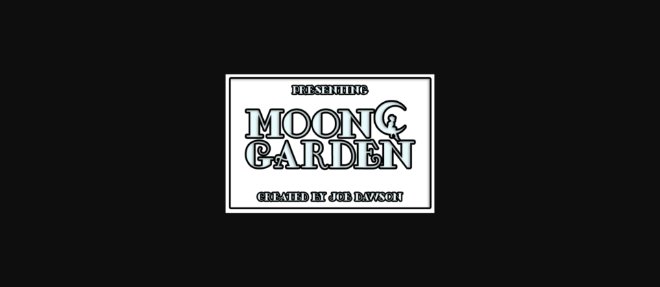 Moon Garden Font Poster 5