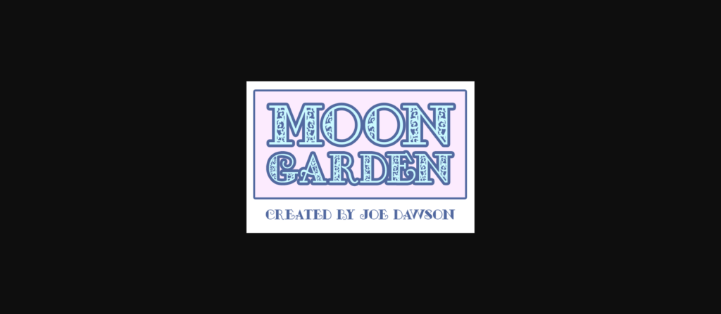 Moon Garden Font Poster 6