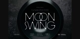 Moon Swing Font Poster 1