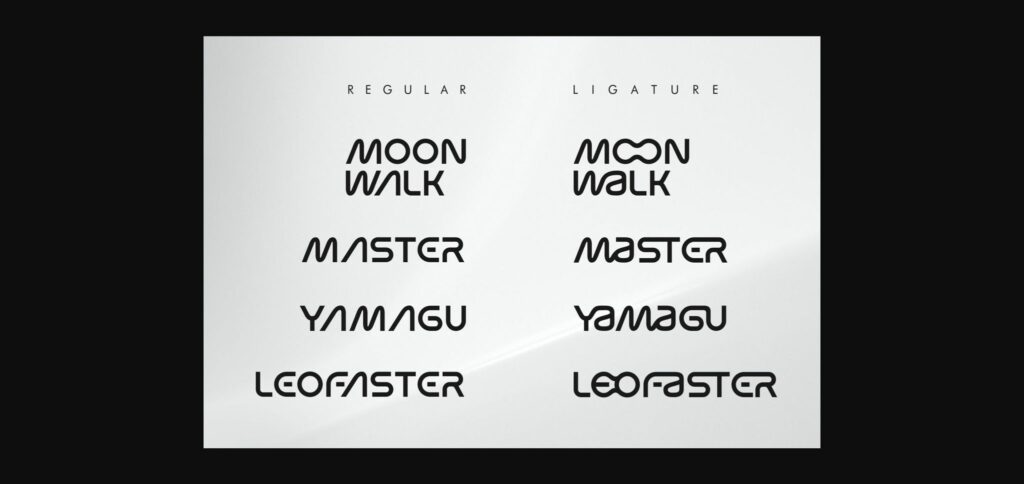 Moon Walk Font Poster 7