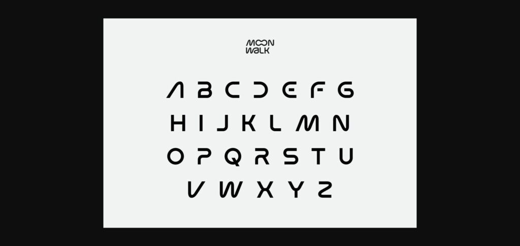 Moon Walk Font Poster 10