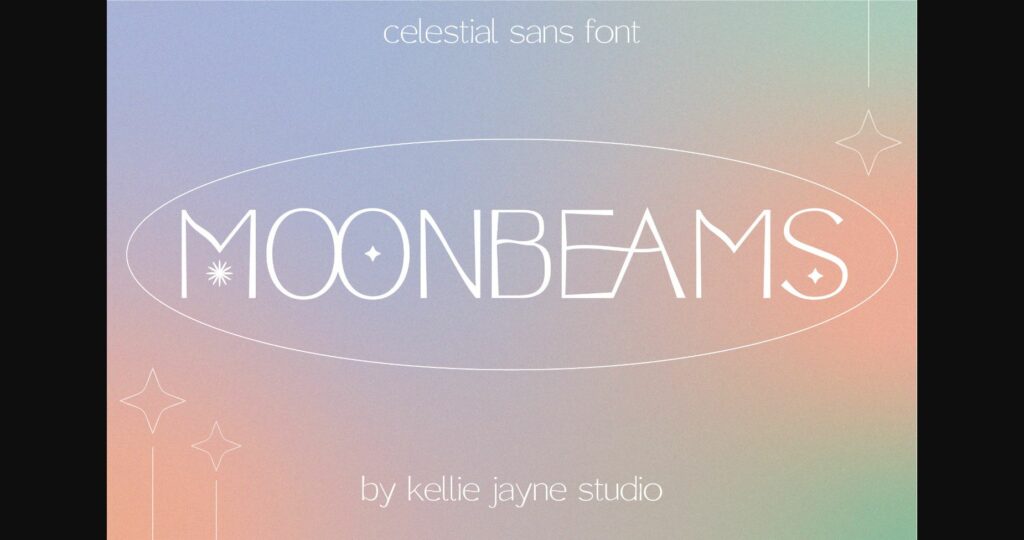 Moonbeams Font Poster 3