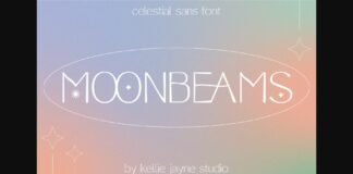 Moonbeams Font Poster 1