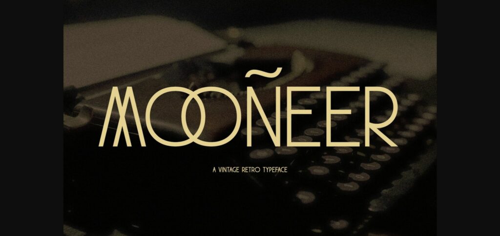 Mooneer Font Poster 3