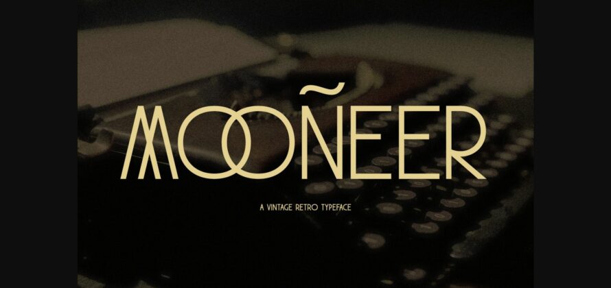 Mooneer Font Poster 3