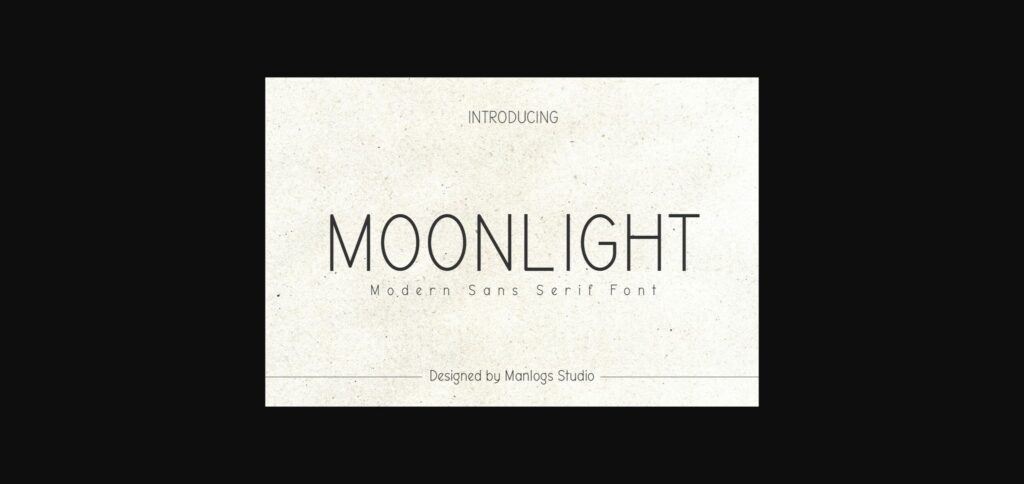 Moonlight Font Poster 3