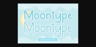 Moontype Font Poster 1