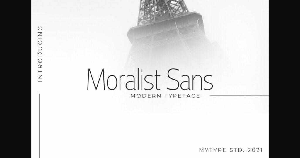 Moralist Sans Font Poster 3