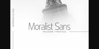 Moralist Sans Font Poster 1