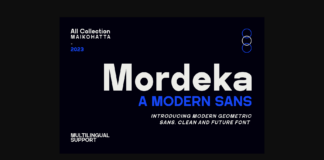 Mordeka Font Poster 1