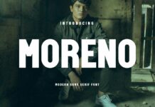 Moreno Font Poster 1