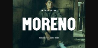 Moreno Font Poster 1