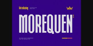 Morequen Font Poster 1