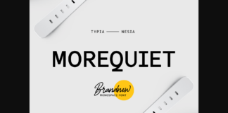 Morequiet Font Poster 1