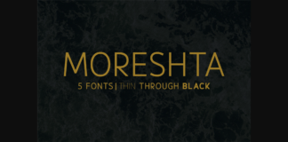 Moreshta Family Font Poster 1