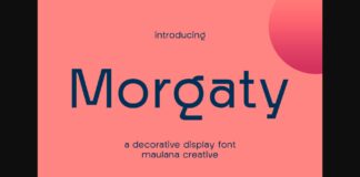 Morgaty Font Poster 1