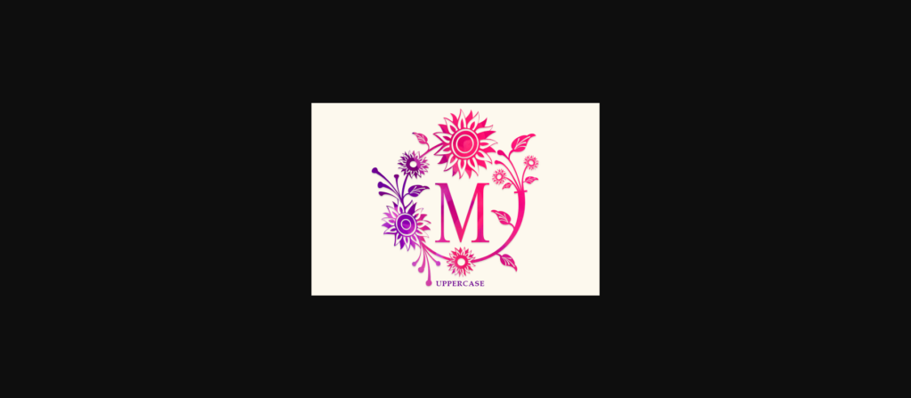 Morina Monogram Font Poster 3