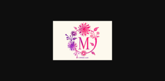 Morina Monogram Font Poster 1