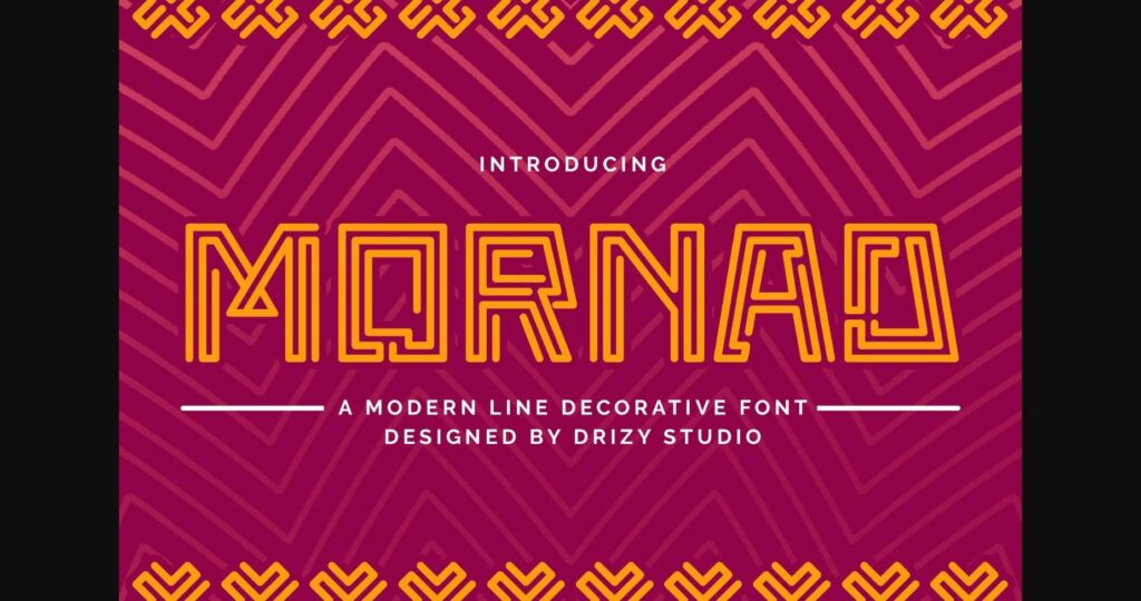 Mornad Font Poster 3