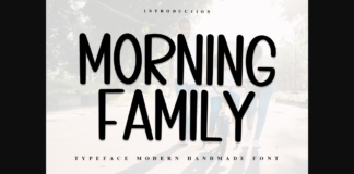 Morning Family Font Poster 1