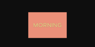 Morning Font Poster 1