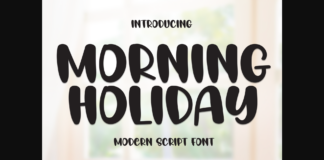 Morning Holiday Font Poster 1