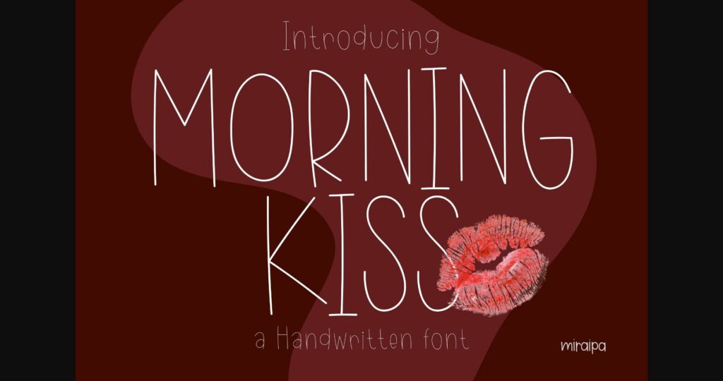 Morning Kiss Font Poster 3