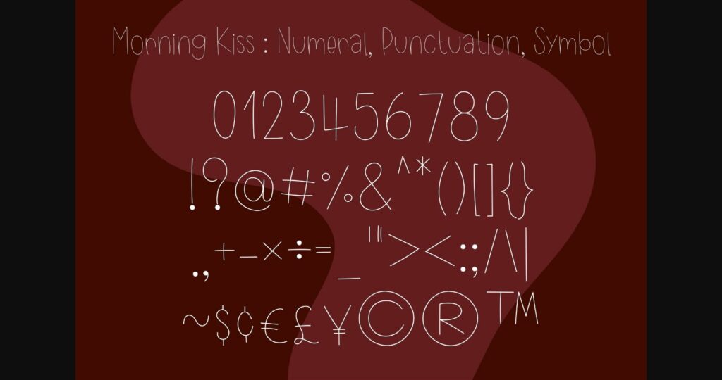 Morning Kiss Font Poster 6