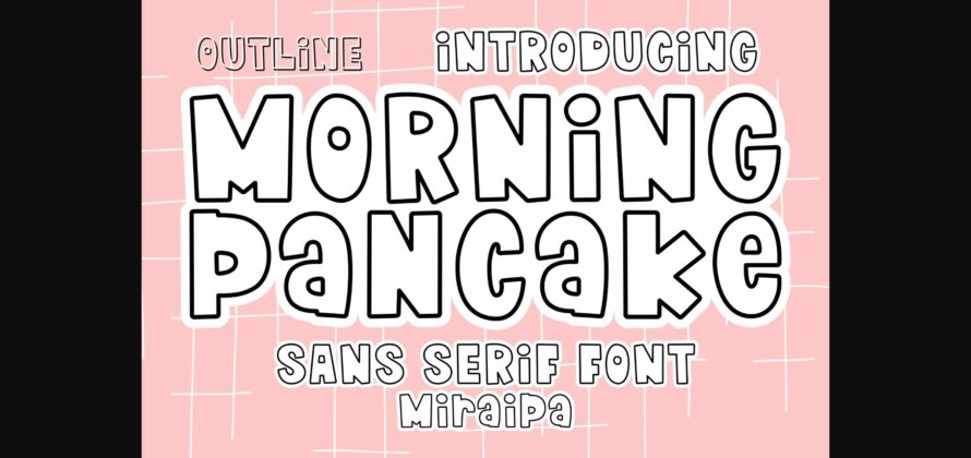 Morning Pancake Font Poster 3