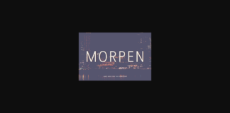 Morpen Font Poster 1