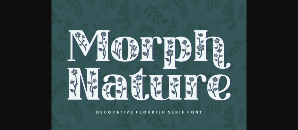 Morph Nature Font Poster 1