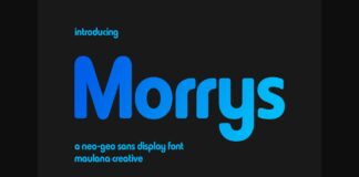 Morrys Font Poster 1