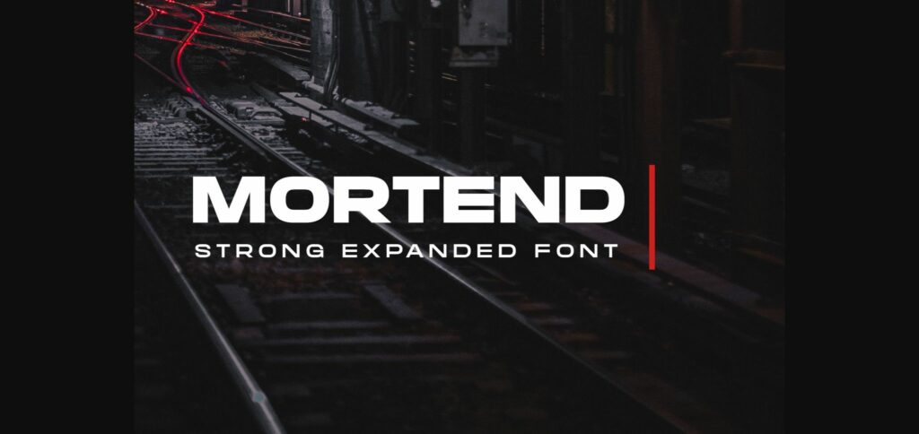 Mortend Font Poster 3