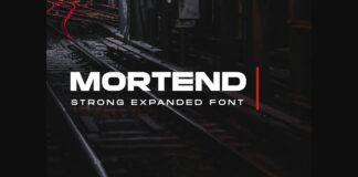 Mortend Font Poster 1