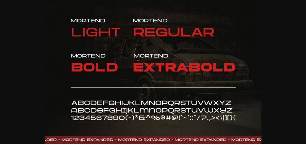 Mortend Font Poster 5