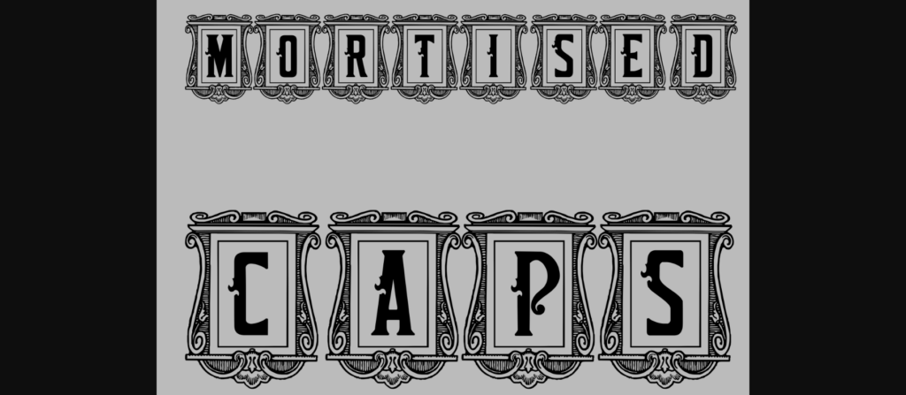 Mortised Caps Font Poster 3