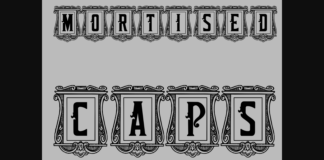 Mortised Caps Font Poster 1