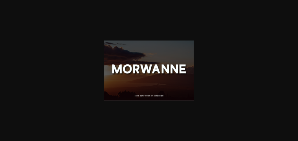 Morwanne Font Poster 3