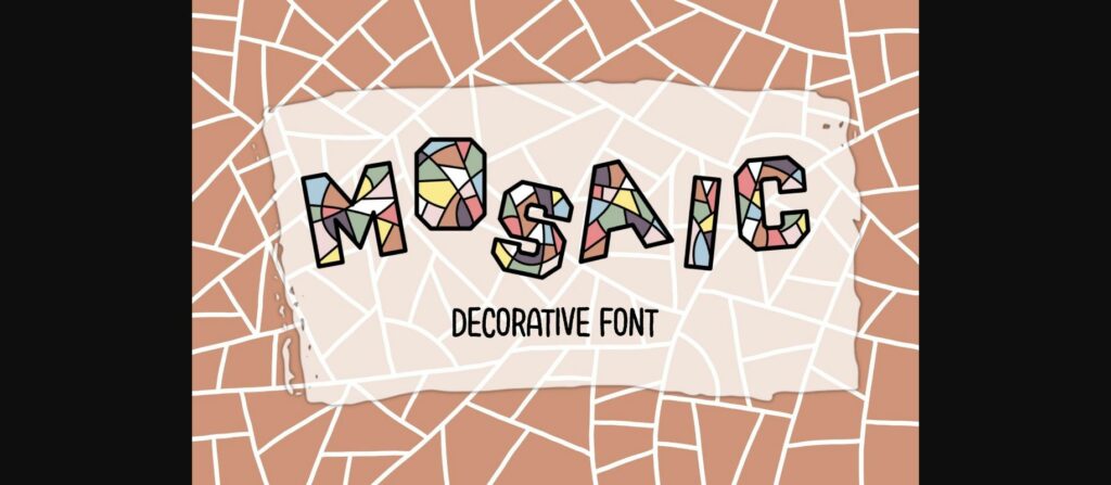 Mosaic Font Poster 3