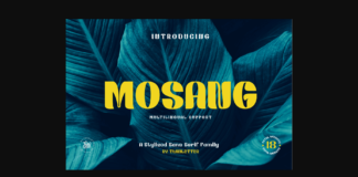 Mosang Font Poster 1